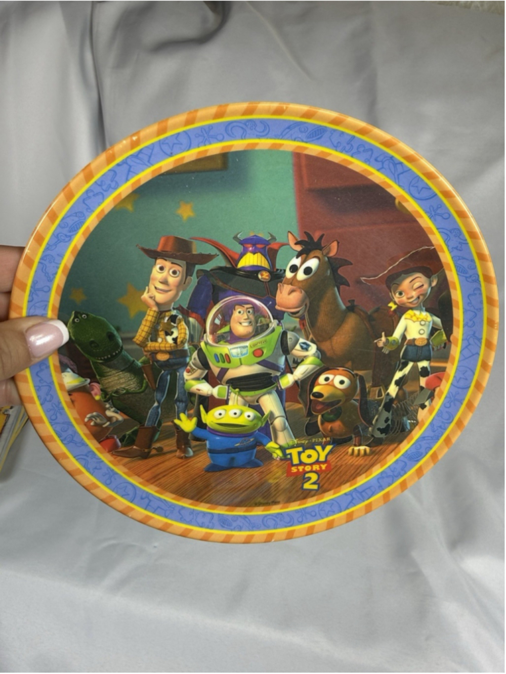 Vintage Toy Story 2 — Zak Designs Kids Melamine 8” Plate Woody Buzz & Friends